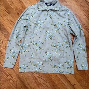 Lands' End Soft Patterned Fleece Pullover